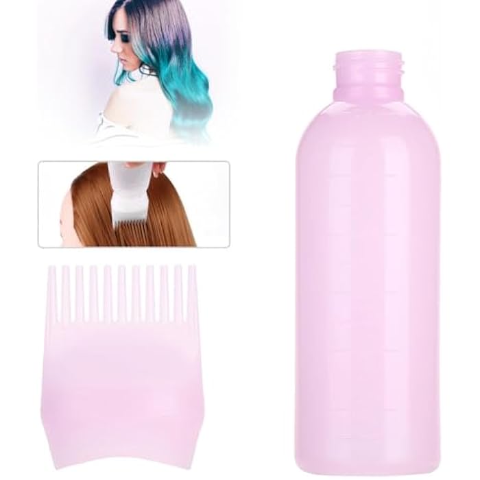 POCREATION Root Comb Applicator Bottle, 3 Colors Hair Dyeing Bottle Brush Shampoo Hair Color Oil Comb Applicator Tool Dye and scalp treament Tool() - Image 2
